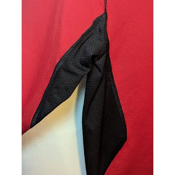 NIKE PRO COMBAT HYPERWARM LONG SLEEVE SHIRT RED BLACK FITTED MENS Size SMALL - Picture 12 of 13